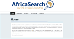 Desktop Screenshot of africasearch.co.za